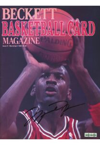 1990 Michael Jordan Signed Beckett Basketball Card Magazine