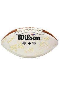 1990 NFC Pro Bowlers Multi-Signed Football Including Bruce Smith, Eric Dickerson, Mike Munchak, Bruce Matthews & Many More