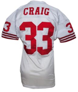 1990 Roger Craig San Francisco 49ers Game-Used Road Jersey with Game-Used & Autographed Cleats