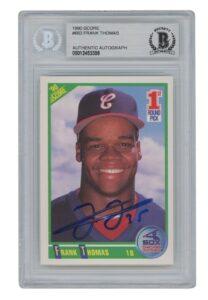 1990 Score Frank Thomas Autographed #663