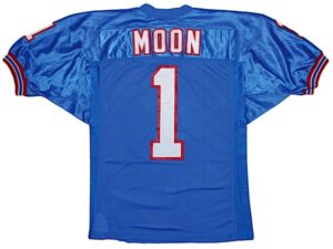 1990 Warren Moon Houston Oilers Game-Used Home Jersey