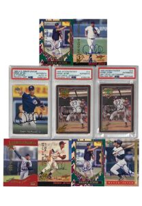 1990s Derek Jeter NY Yankees Signed Cards