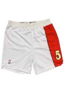 1990s Dikembe Mutombo Atlanta Hawks Game-Used Shorts