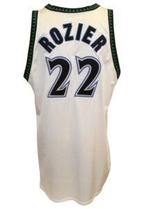 1990s Greg Foster & Clifford Rozier Minnesota Timberwolves Game-Used Home Jerseys