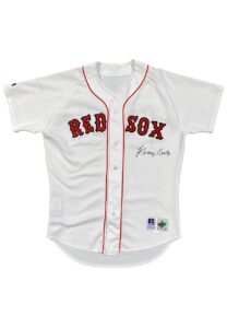 1990s Johnny Pesky Boston Red Sox Coaches Worn & Autographed Home Jersey