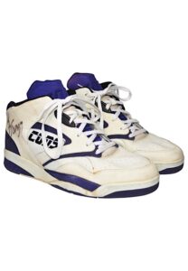 1990s Kevin Johnson Phoenix Suns Game-Used & Dual Autographed Sneakers