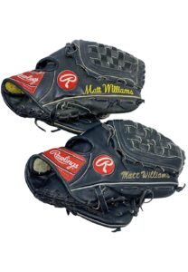 1990s Matt Williams SF Giants & Arizona Diamondbacks Game-Used Gloves