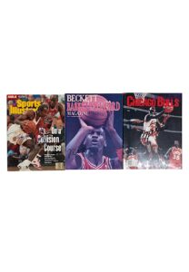 1990s Michael Jordan Chicago Bulls Autographed Magazines