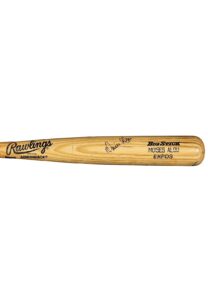 1990s Moisés Alou Montreal Expos Game-Used & Autographed Bat