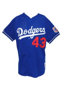 1990s Raul Mondesi Los Angeles Dodgers Worn Batting Practice Jersey