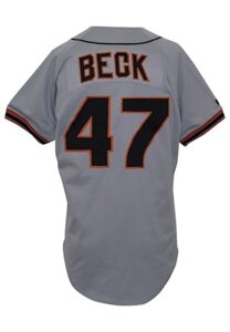 1990s Rod Beck San Francisco Giants Game-Used Road Jerseys