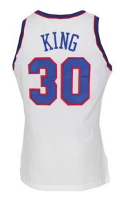 1991-1992 Bernard King Washington Bullets Game-Used Home Jersey 