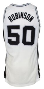 1991-1992 David Robinson San Antonio Spurs Game-Used Home Jersey