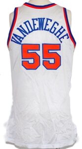 1991-1992 Kiki Vandeweghe NY Knicks Game-Used Home Jersey