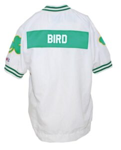 1991-1992 Larry Bird Boston Celtics Worn Home Warm-Up Jacket 