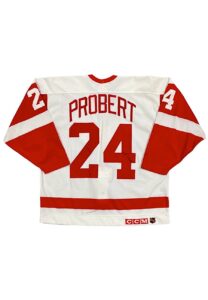 1991-92 Bob Probert Detroit Red Wings Game-Used Jersey