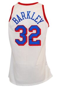 1991-92 Charles Barkley Philadelphia 76ers Game-Used & Autographed Home Jersey