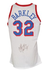 1991-92 Charles Barkley Philadelphia 76ers Game-Used & Autographed Home Jersey