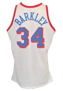 1991-92 Charles Barkley Philadelphia 76ers Game-Used Home Jersey (HoF LOA)