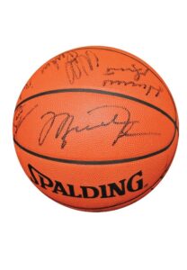 1991-92 Chicago Bulls Team-Signed Basketball