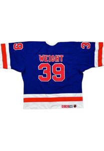 1991-92 Doug Weight NY Rangers Rookie Original Six Throwback Game-Used Jersey