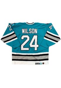 1991-92 Doug Wilson San Jose Sharks Game-Used Inaugural Season Captain’s Jersey