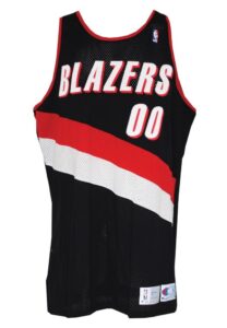 1991-92 Kevin Duckworth Portland Trailblazers Game-Used Road Jerseys (2)(Equipment Manager LOA)