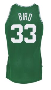 1991-92 Larry Bird Boston Celtics Game-Used & Autographed Road Jersey