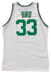 1991-92 Larry Bird Boston Celtics Game-Used Home Jersey