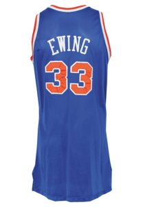 1991-92 Patrick Ewing NY Knicks Game-Used & Autographed Road Jersey (JSA)