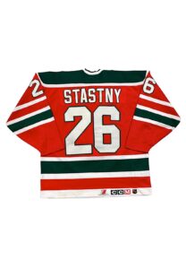 1991-92 Peter Stastny New Jersey Devils Game-Used Jersey