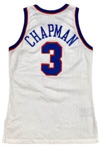 1991-92 Rex Chapman Washington Bullets Game-Used & Signed Jersey