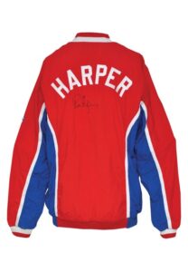 1991-92 Ron Harper LA Clippers Worn & Auto’d Warm-Up Jacket & 1991-92 Danny Manning LA Clippers Worn & Auto’d Warm-Up Jacket