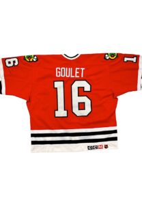 1991-93 Michel Goulet Chicago Blackhawks Game-Used Jersey