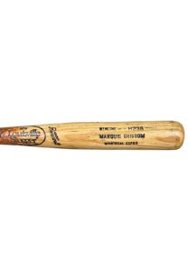 1991-94 Marquis Grissom Montreal Expos Game-Used & Signed Bat