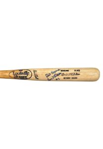 1991-95 Lou Whitaker Detroit Tigers Game-Used & Signed Bat