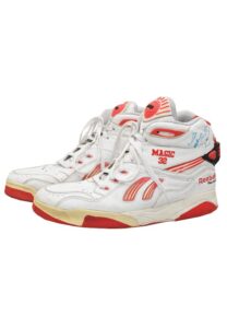 1991 Dominique Wilkins Atlanta Hawks Game-Used & Autographed Sneakers