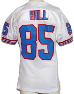 1991 Drew Hill Houston Oilers Game-Used Road Jersey