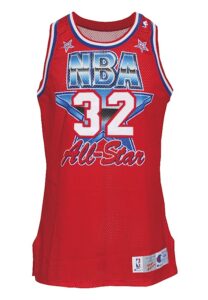 1991 Earvin “Magic” Johnson NBA All-Star Game-Used Western Conference Jersey