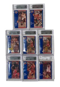 1991 Fleer 3D & Wrapper Redemption Chicago Bulls Cards Including Jordan