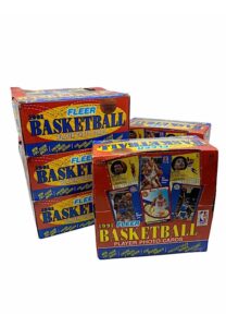 1991 Fleer Basketball Wax Boxes With 120 Total Unopened Packs