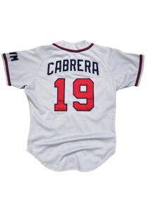 1991 Francisco Cabrera Atlanta Braves Game-Used Road Jersey