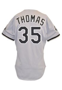 1991 Frank Thomas Chicago White Sox Game-Used & Autographed Road Jersey