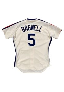 1991 Jeff Bagwell Houston Astros Rookie Game-Used Road Jersey