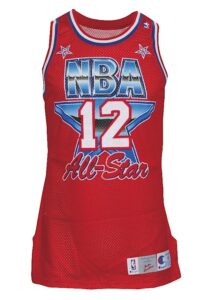 1991 John Stockton NBA All-Star Game-Used Western Conference Jersey