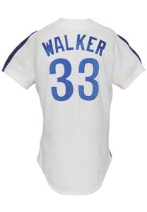 1991 Larry Walker Montreal Expos Game-Used & Autographed Home Jersey