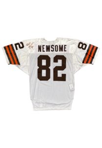 1991 Ozzie Newsome Cleveland Browns Signed Pro Cut Jersey