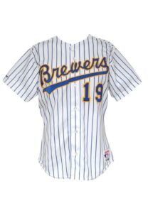 1991 Robin Yount Milwaukee Brewers Game-Used Home Uniform