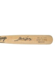 1991 Sandy Alomar Cleveland Indians All-Star Game-Ready & Autographed Bat