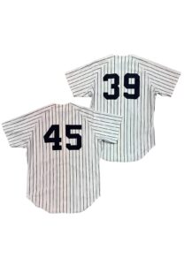 1991 Steve Balboni & Roberto Kelly NY Yankees Game-Used Jerseys